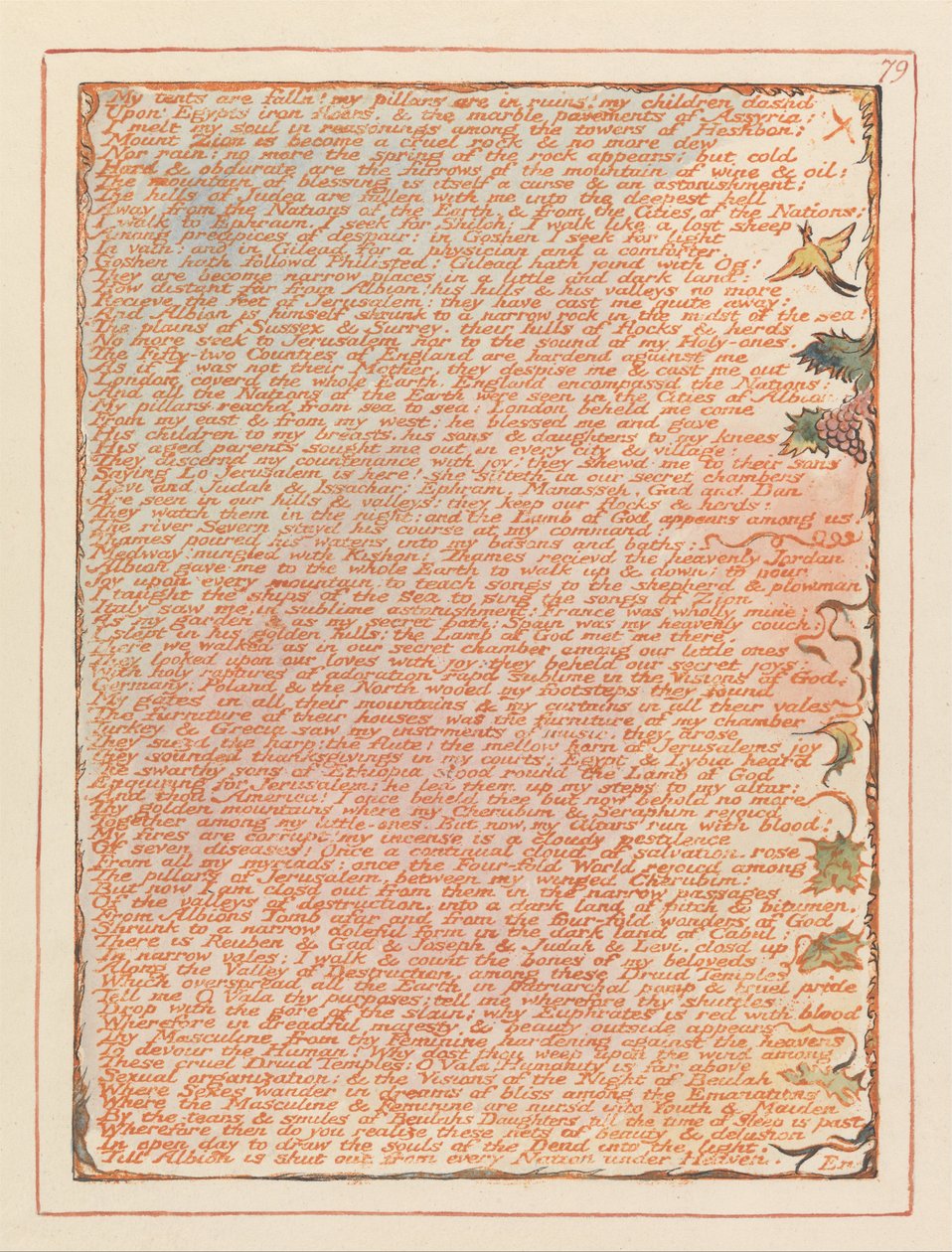 Gerusalemme, Tavola 79 da William Blake