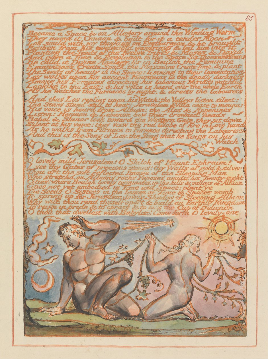 Gerusalemme, Tavola 85 da William Blake