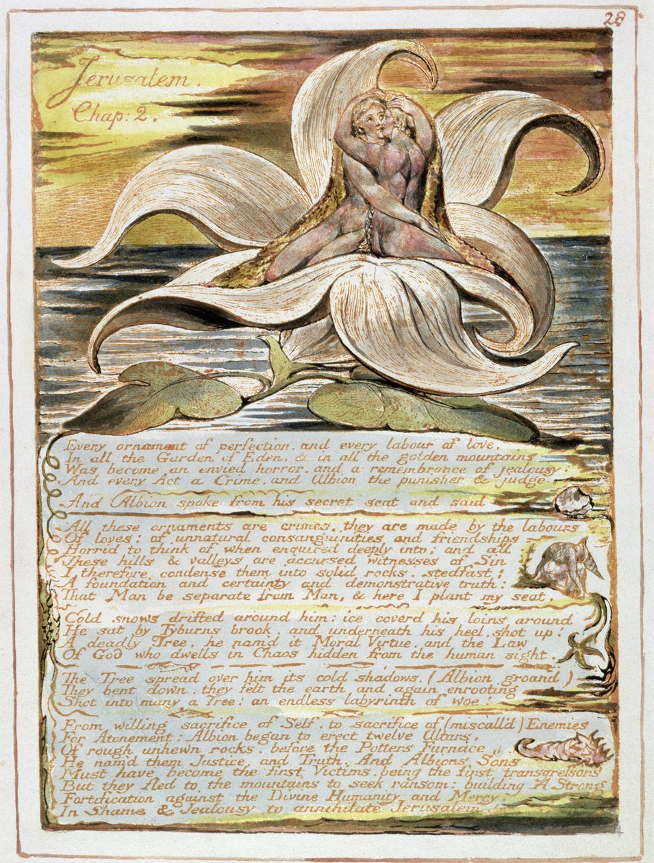 Gerusalemme, tavola 28 dal capitolo 2 da William Blake