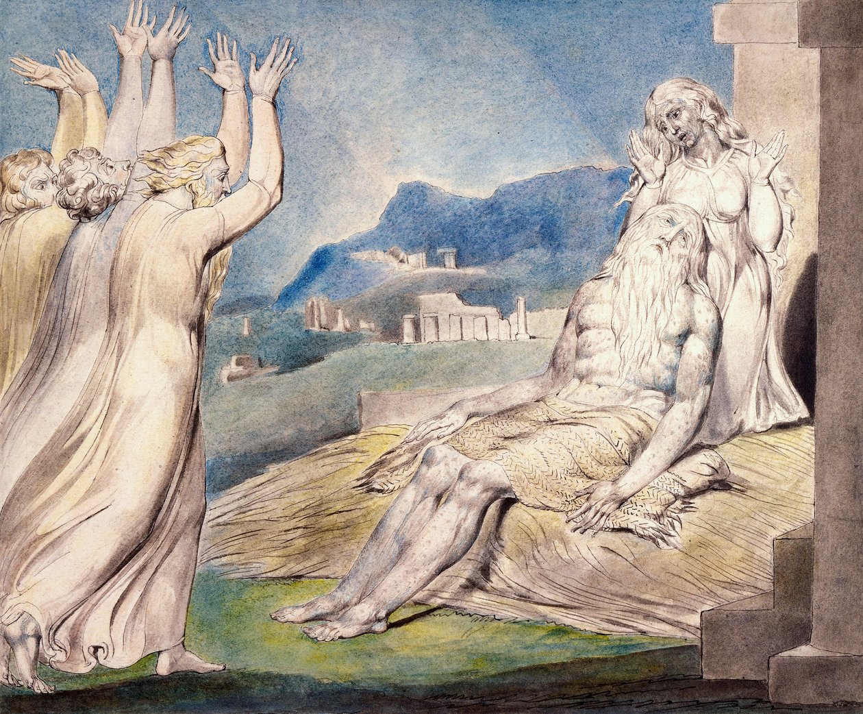 I consolatori di Giobbe da William Blake