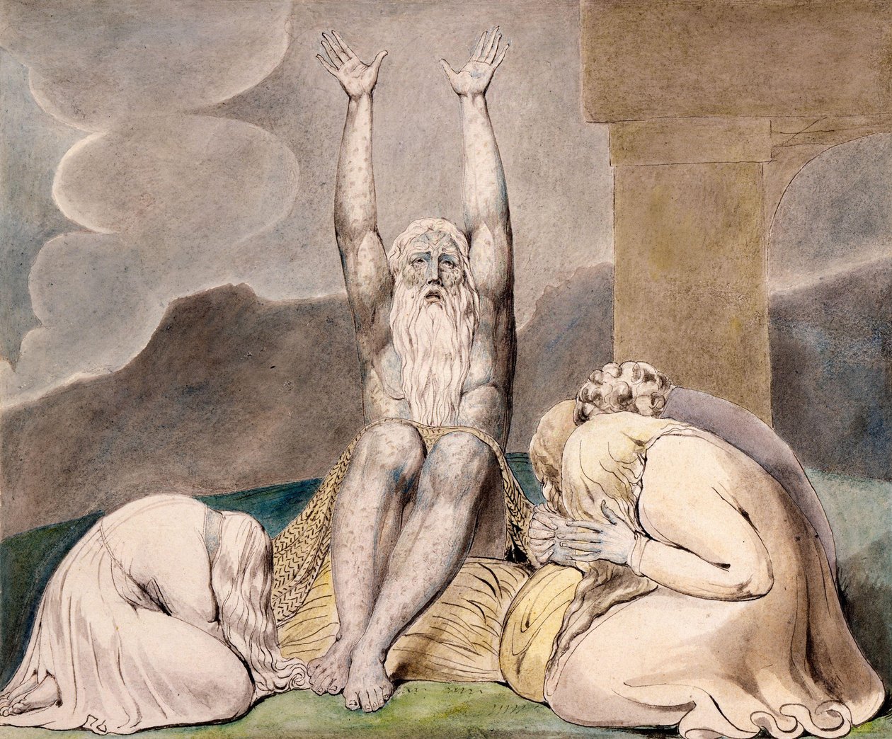 La disperazione di Giobbe da William Blake