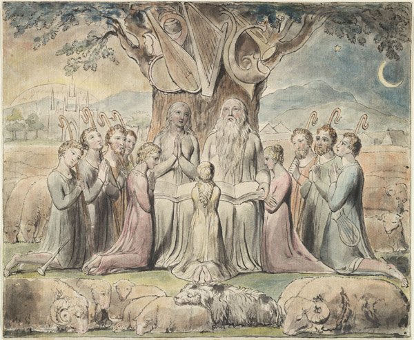 I sogni malvagi di Giobbe da William Blake