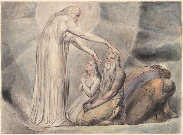 I sogni malvagi di Giobbe da William Blake