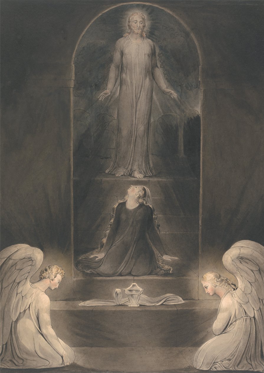 Maria Maddalena al Sepolcro da William Blake