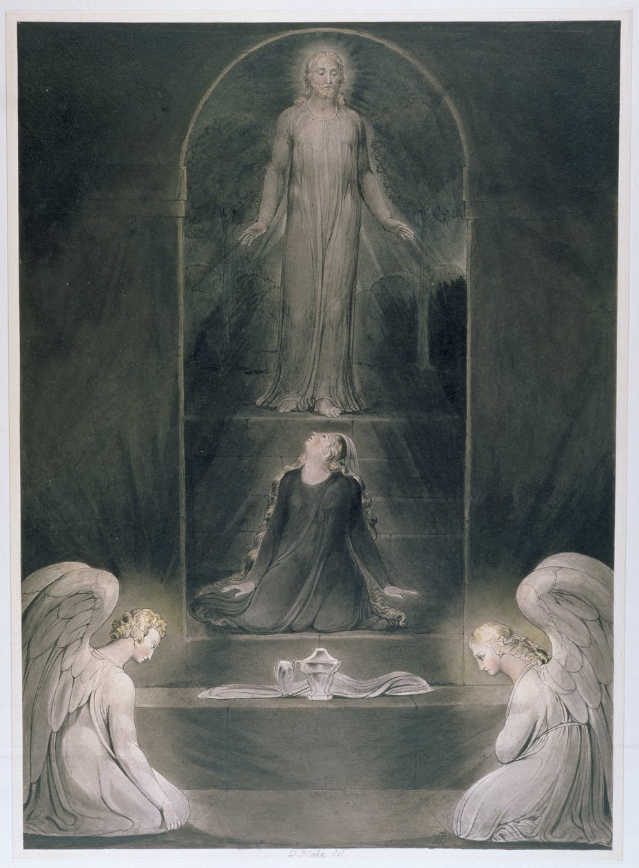 Maria Maddalena al Sepolcro, c.1805 da William Blake
