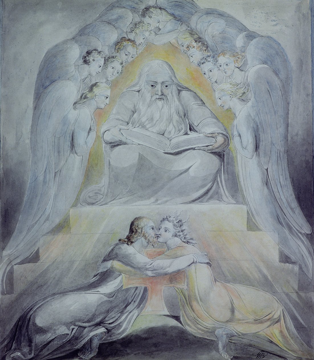 Misericordia e Verità si sono incontrate, Giustizia e Pace si sono baciate da William Blake