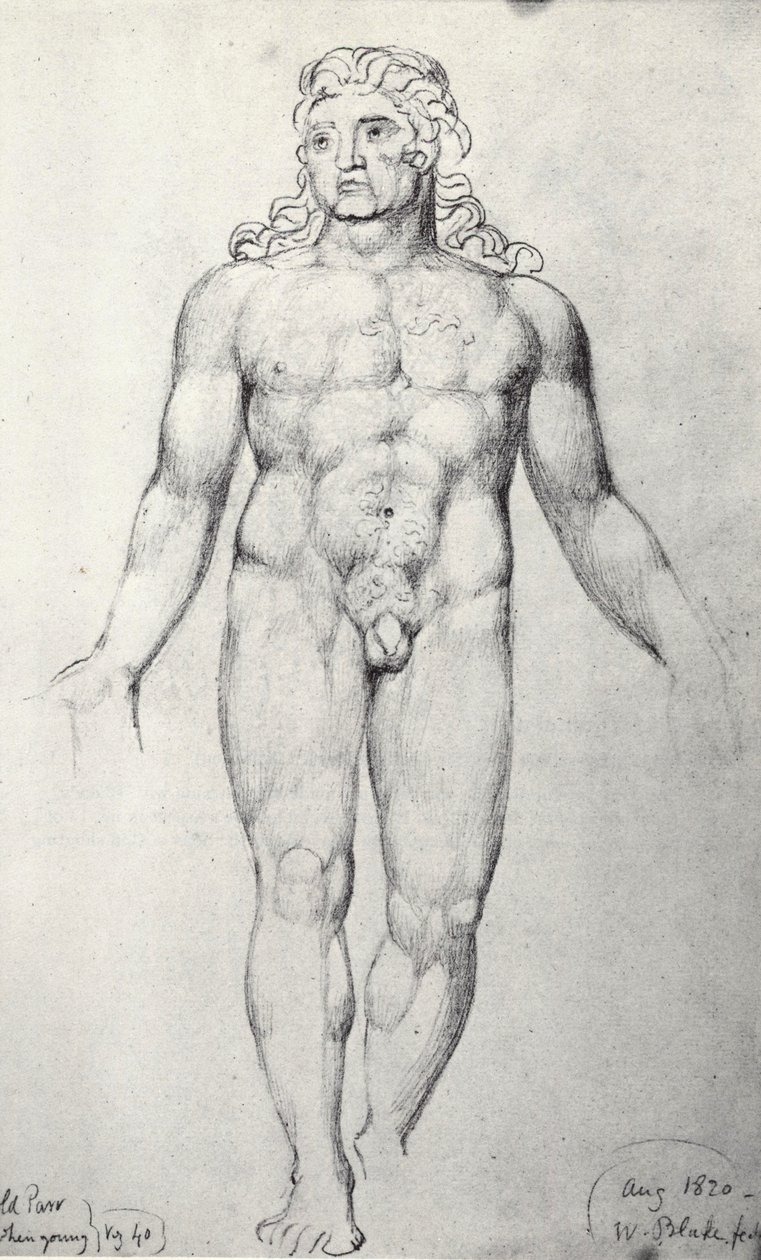 Vecchio Thomas Parr da William Blake