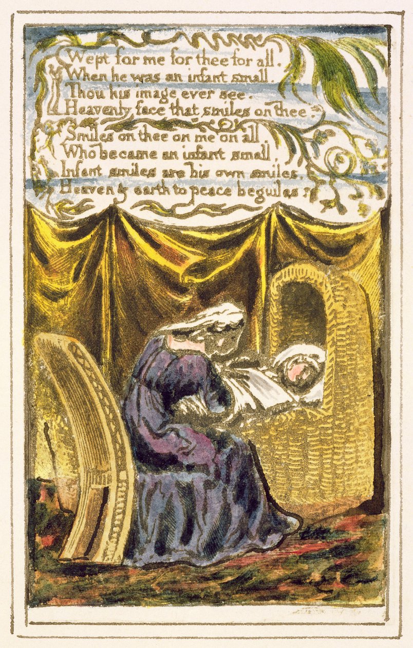 Una Ninna Nanna (cont.): tavola 16 da Songs of Innocence and of Experience (copia R) c.1802-08 da William Blake