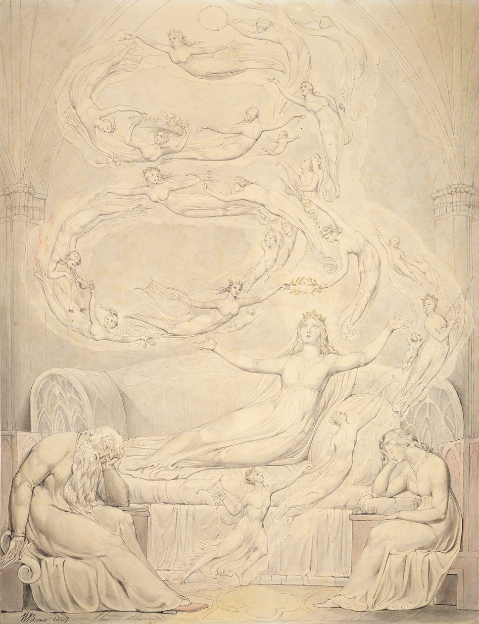 Il sogno della regina Caterina, 1807 da William Blake