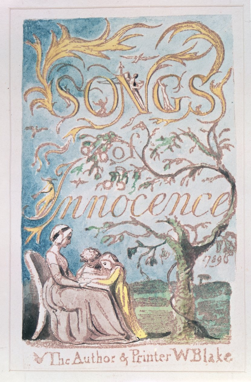 Songs of Innocence; Pagina del titolo da William Blake