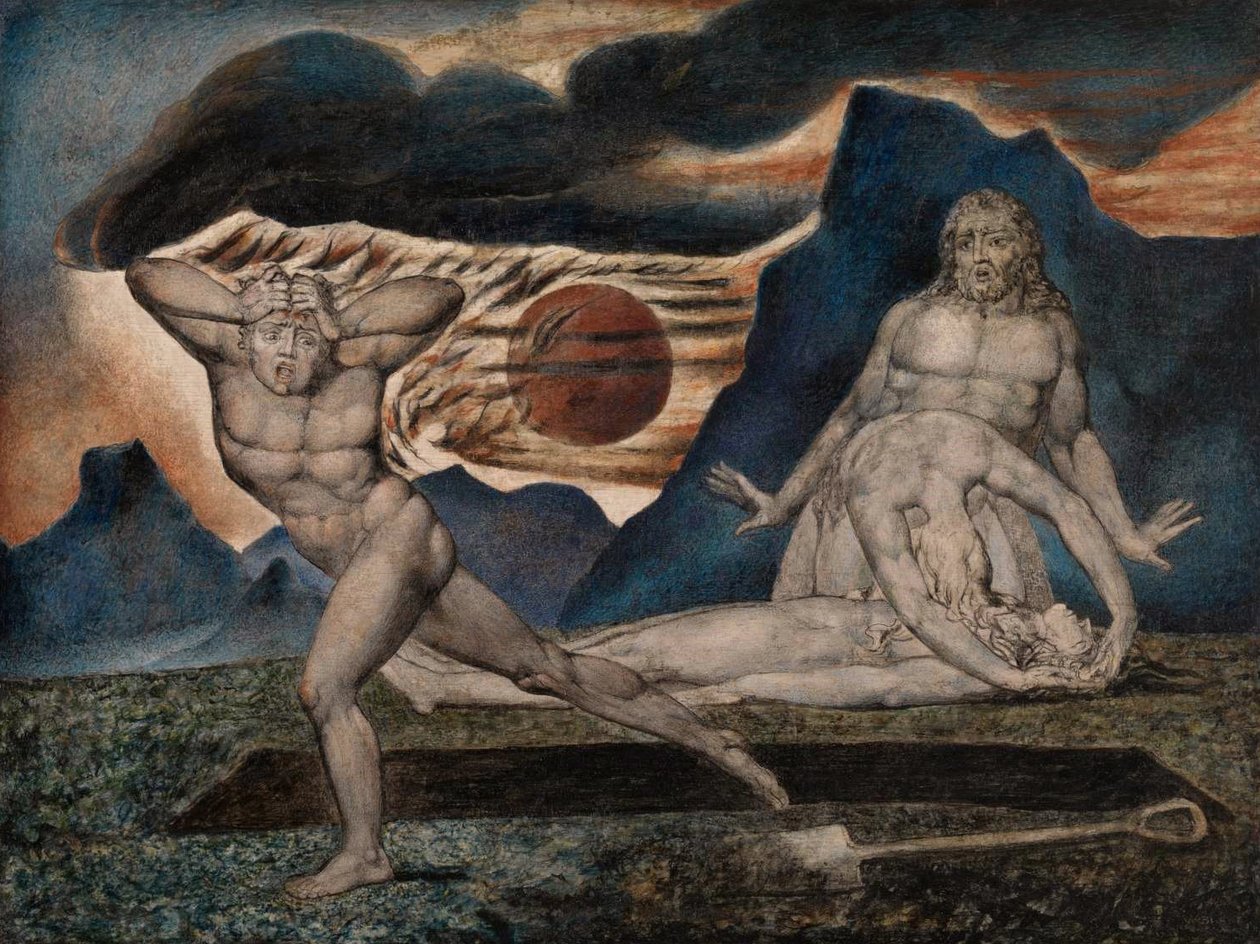 Il corpo di Abele trovato da William Blake