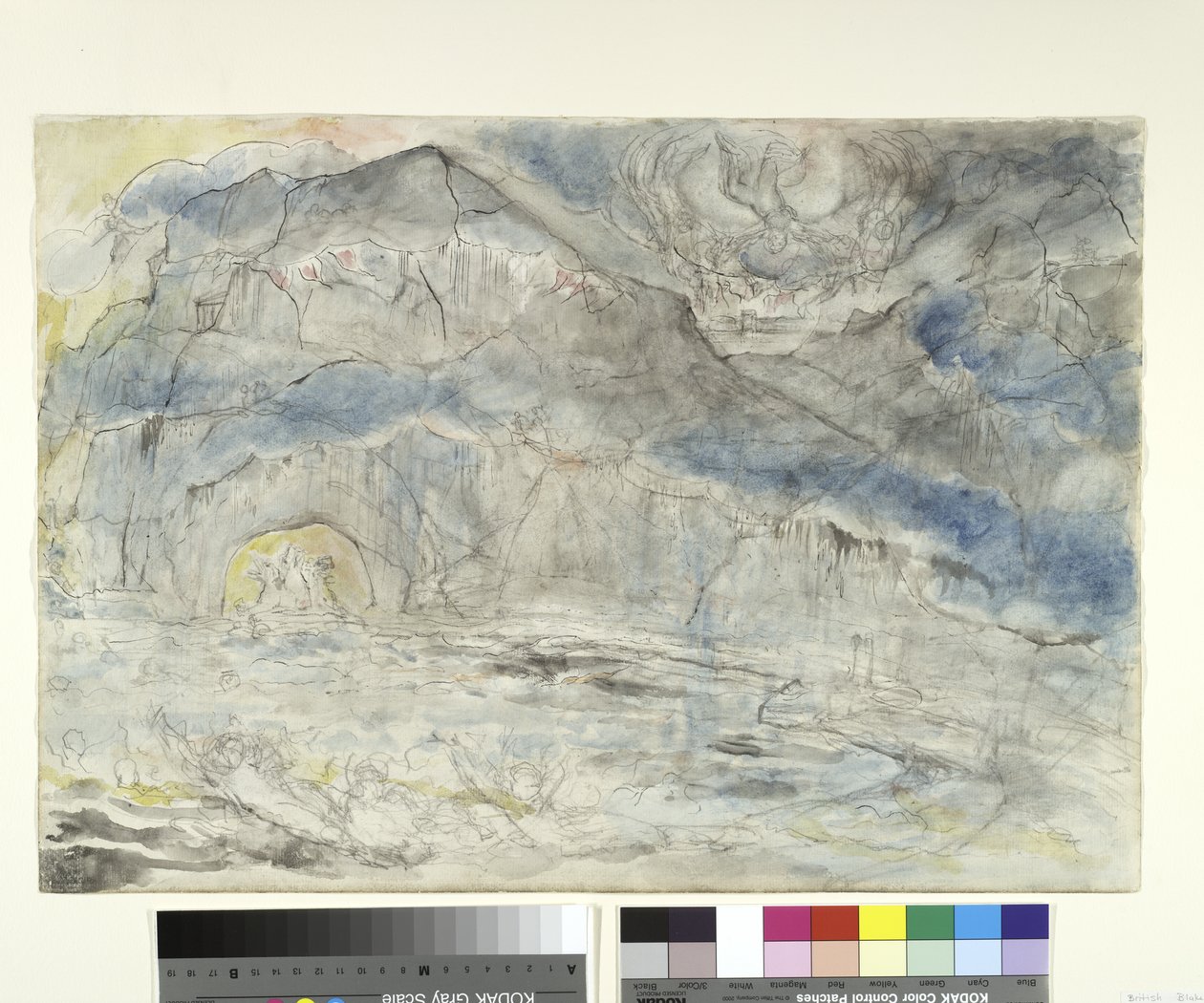 Il Cerchio dei Golosi, con Cerbero, illustrazione alla Divina Commedia di Dante Alighieri, 1824-27 da William Blake