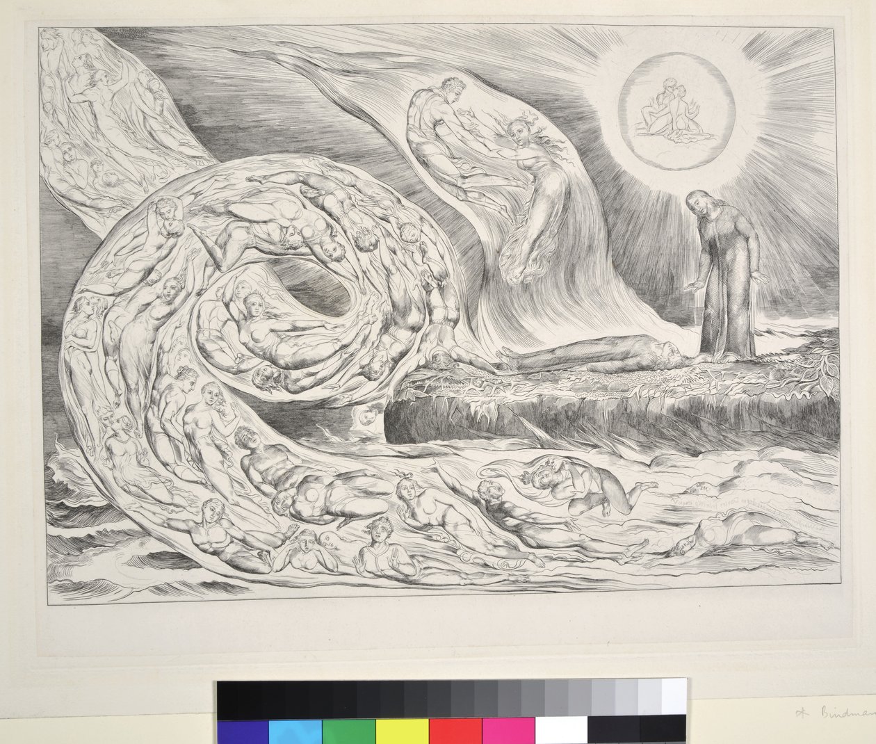 Il cerchio dei lussuriosi: Paolo e Francesca, Inferno, Canto V, illustrazione della 