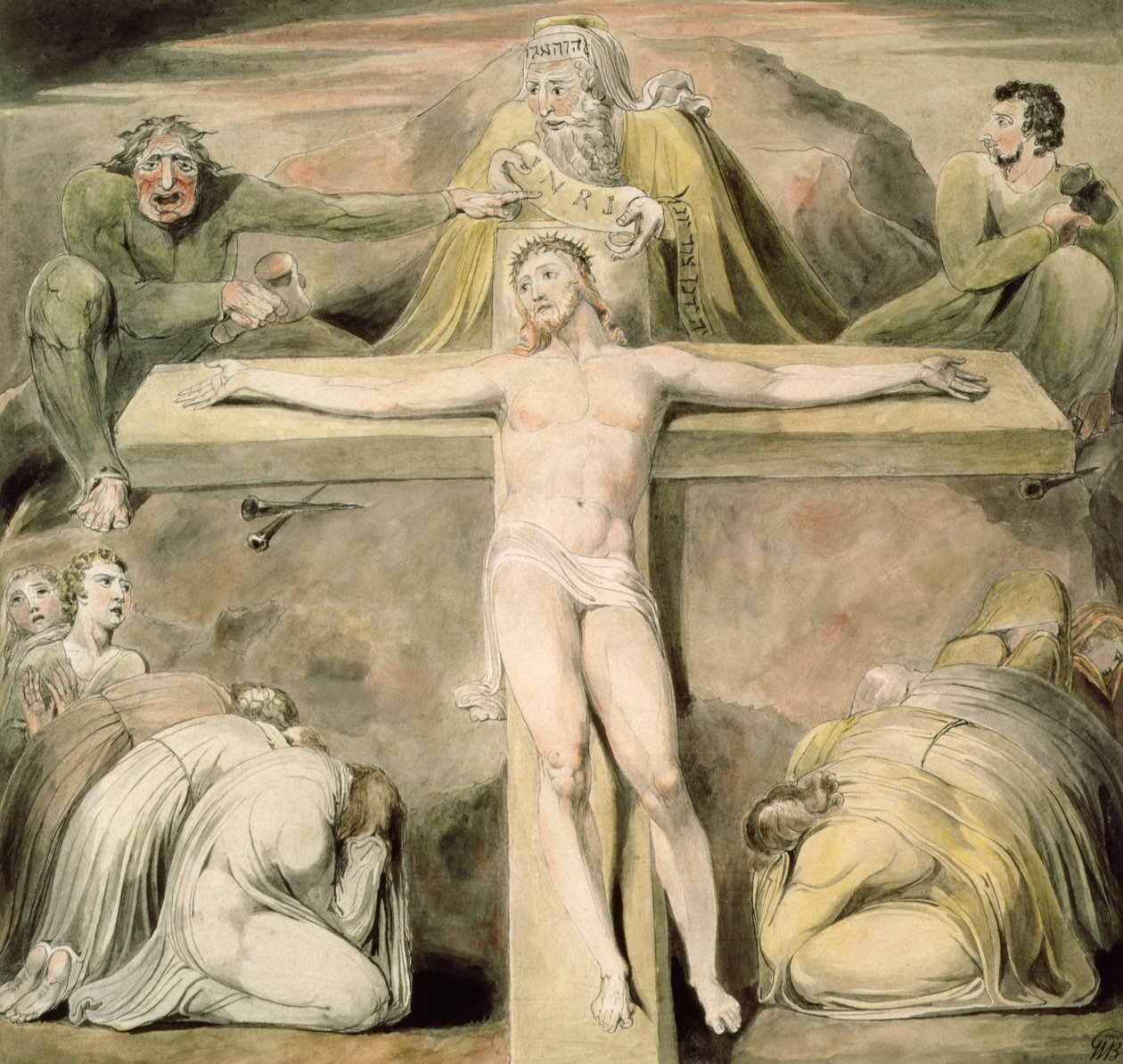 La crocifissione da William Blake