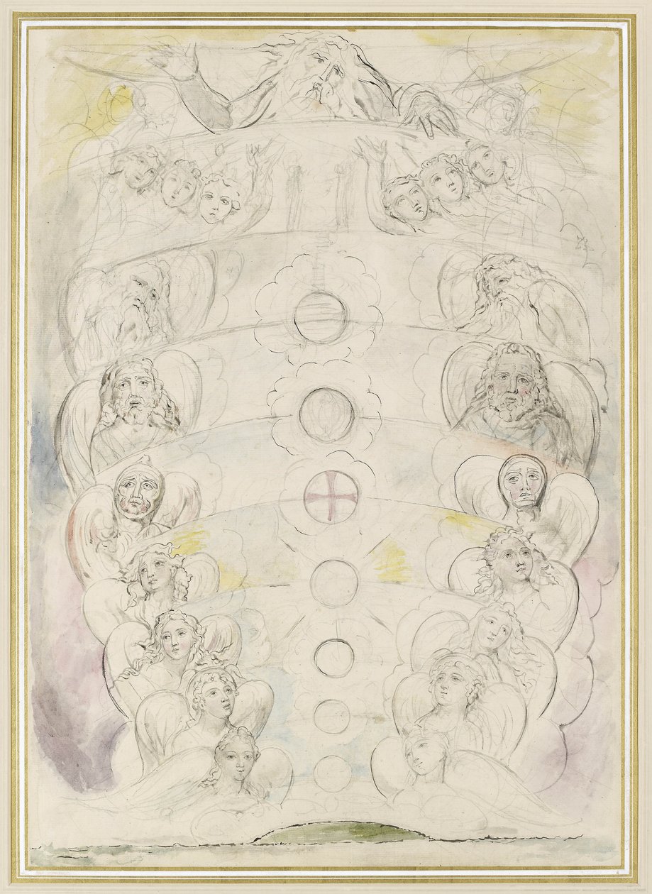 La Divinità, da cui procedono le Nove Sfere, illustrazione alla 