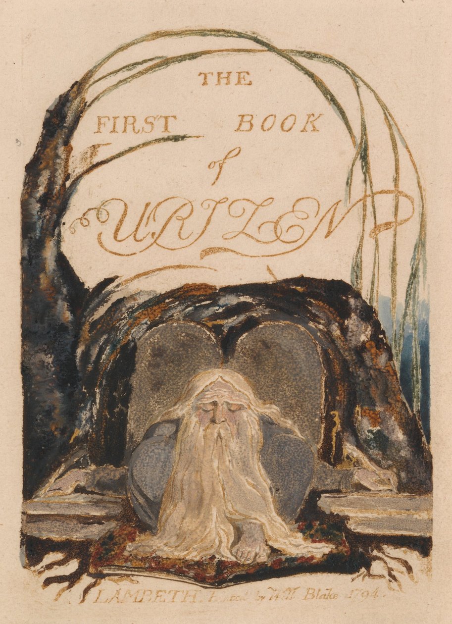 Il Primo Libro di Urizen, Tavola 1, Il Primo Libro di Urizen. (Bentley 1) da William Blake