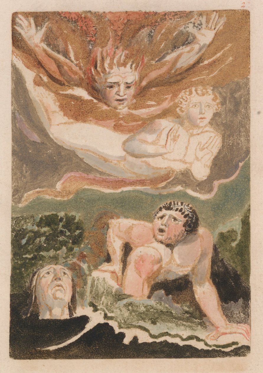 Il Primo Libro di Urizen, Tavola 4 (Bentley 24) da William Blake