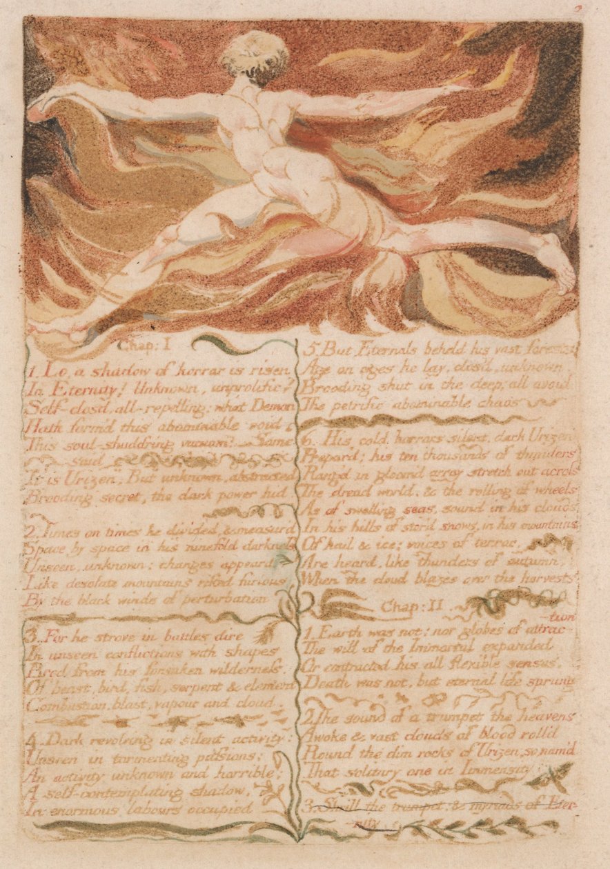 Il Primo Libro di Urizen, Tavola 5 da William Blake