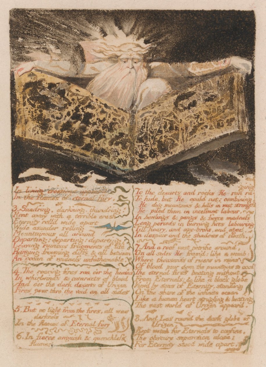 Il Primo Libro di Urizen, Tavola 8 da William Blake