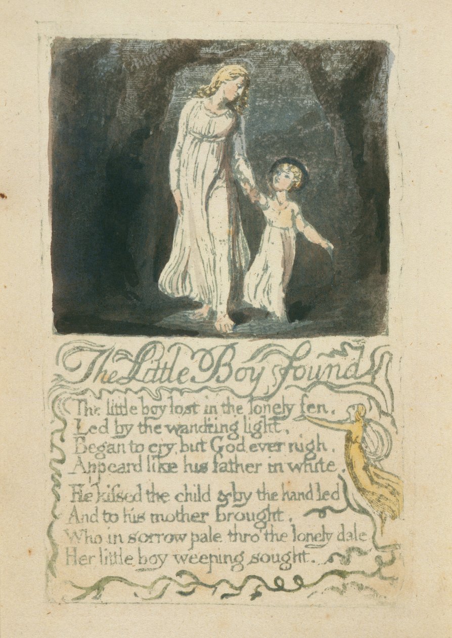 Il Bambino Ritrovato, pl. 16 da Songs of Innocence da William Blake