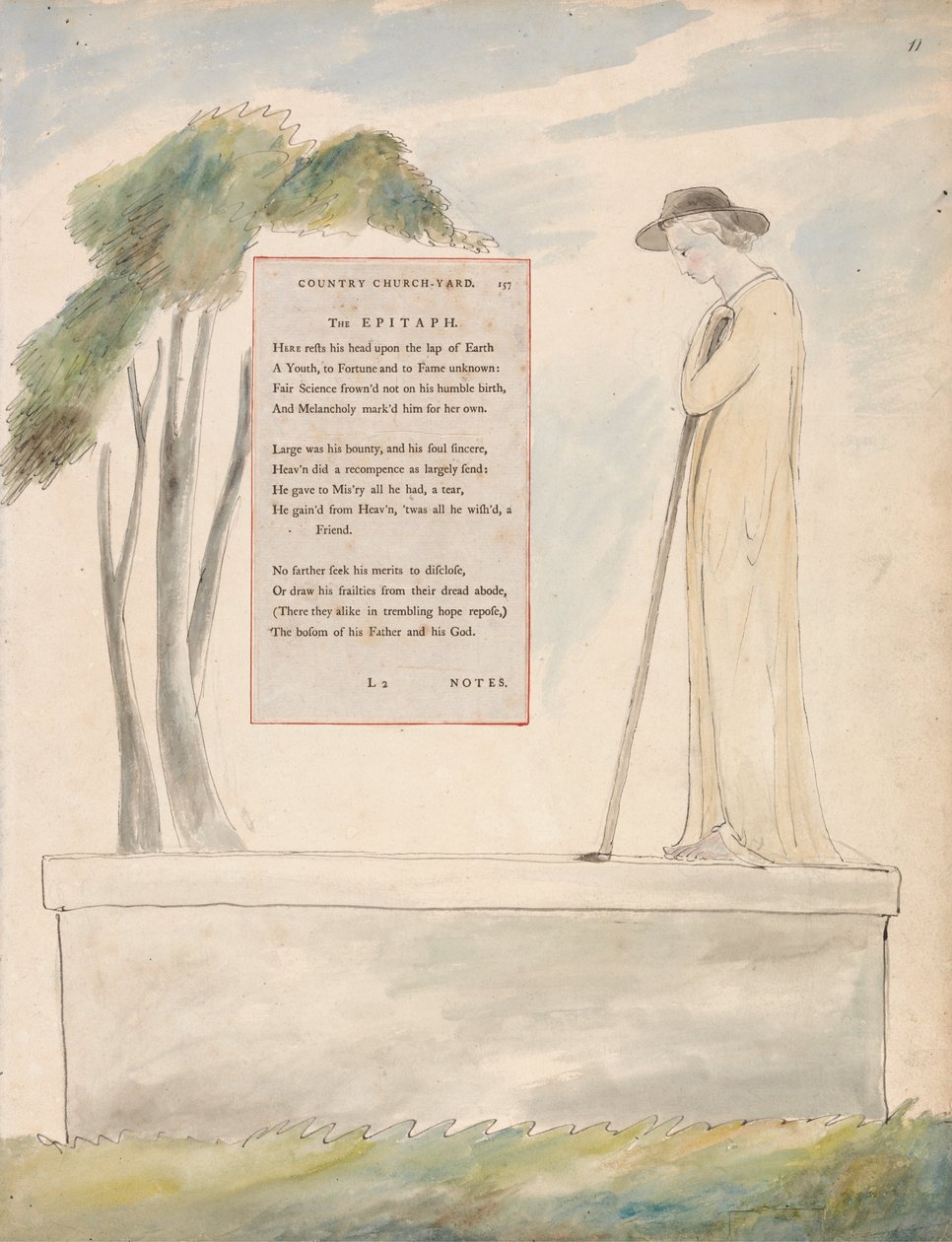 Le Poesie di Thomas Gray, Disegno 115 da William Blake