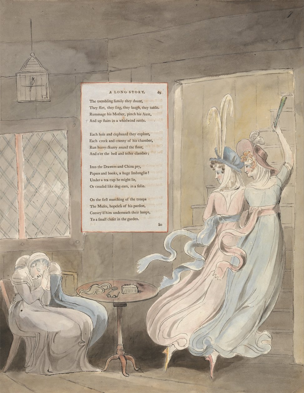Le Poesie di Thomas Gray, Disegno 29, Una Lunga Storia da William Blake