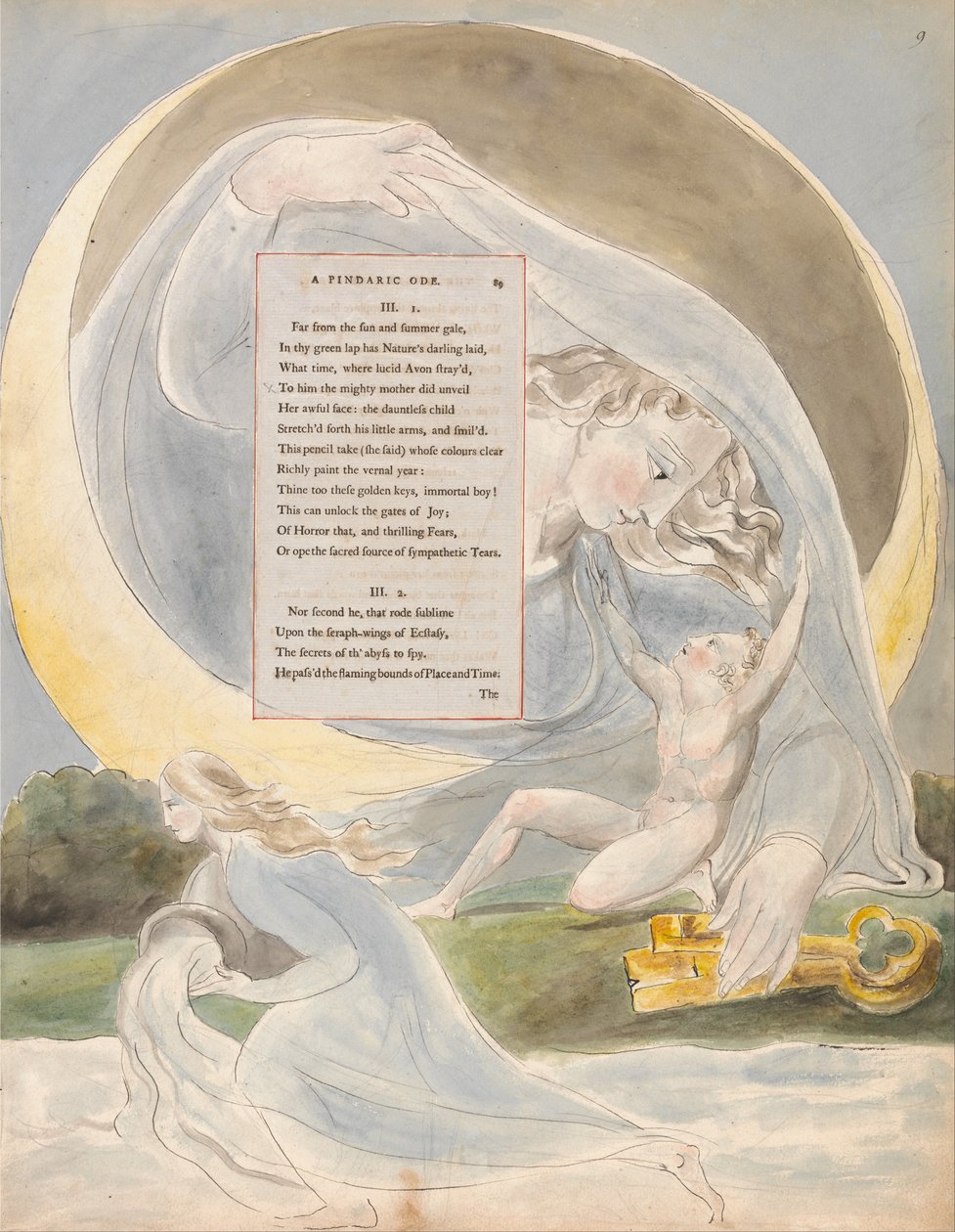Le Poesie di Thomas Gray, Disegno 49, Il Progresso della Poesia da William Blake