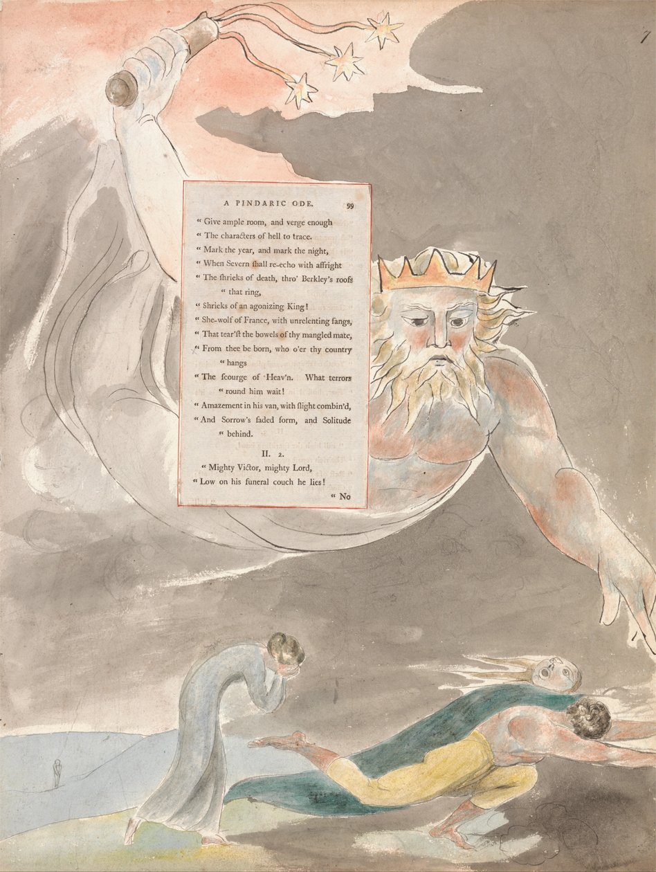 Le Poesie di Thomas Gray, Disegno 59, Il Bardo da William Blake