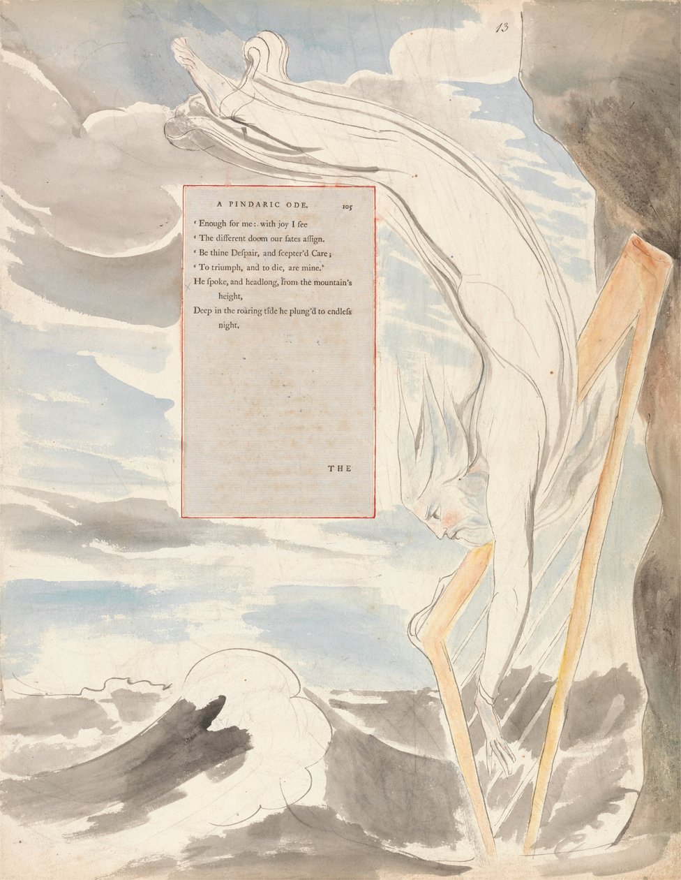 Le Poesie di Thomas Gray, Disegno 65, Il Bardo da William Blake