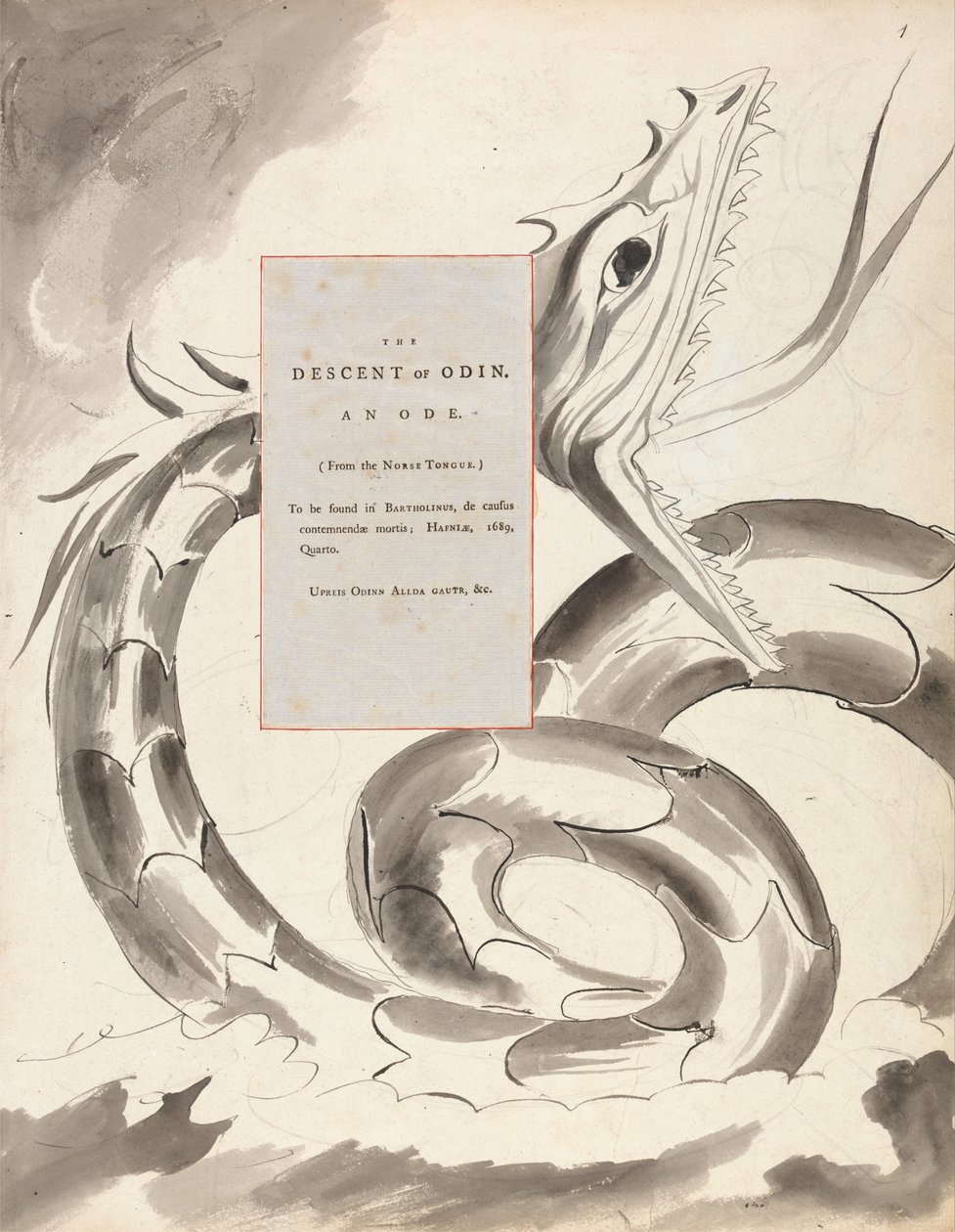 Le Poesie di Thomas Gray, Disegno 77 da William Blake