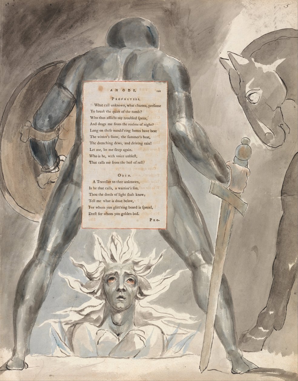 Le Poesie di Thomas Gray, Disegno 81 da William Blake