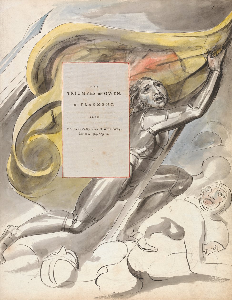 Le Poesie di Thomas Gray, Disegno 87, I Trionfi di Owen da William Blake