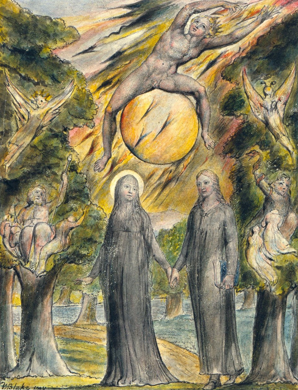 Il sole nella sua ira da William Blake