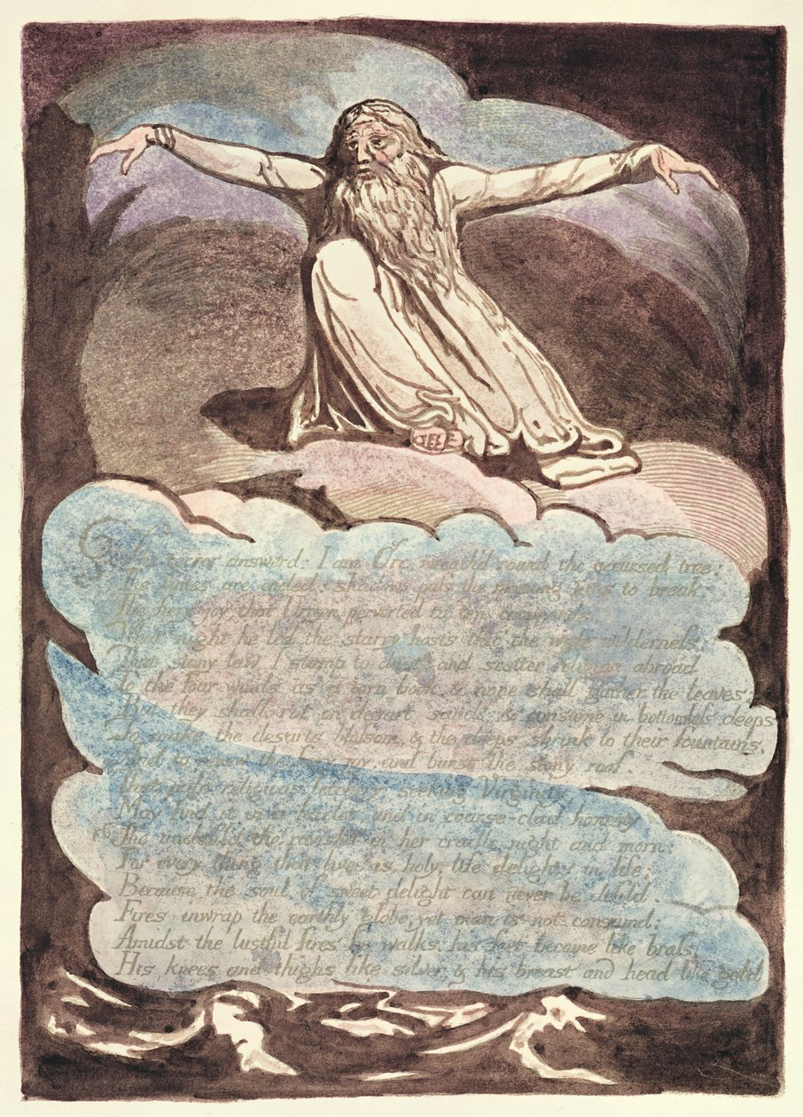 La risposta del terrore, tavola 8 da America, una profezia, 1793 da William Blake