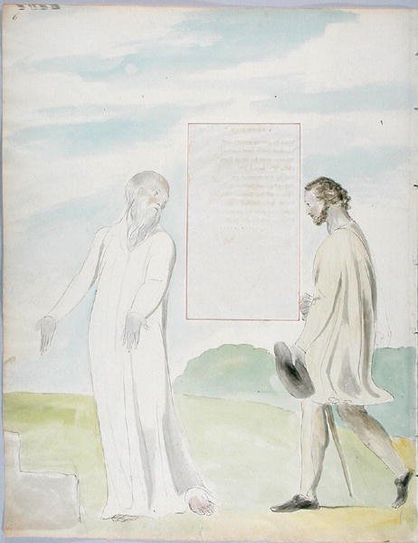 I Trionfi di Owen, disegno 92 da Le Poesie di Thomas Gray, 1797-98 da William Blake