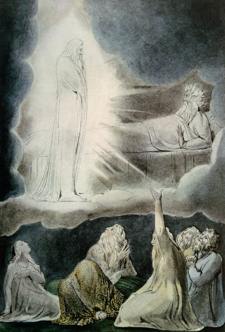 La visione di Elifaz, 1825 da William Blake