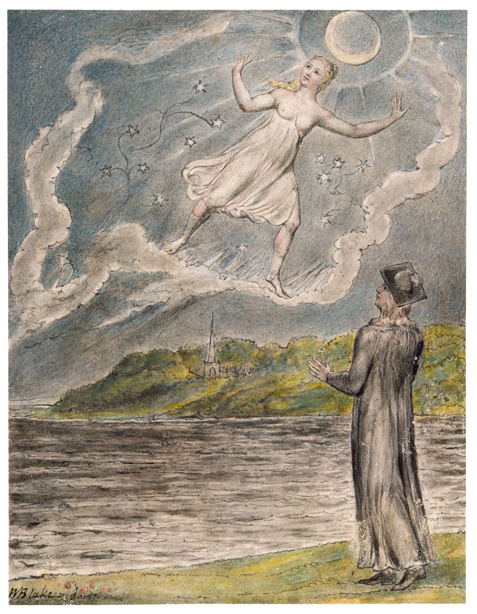 La luna errante da William Blake