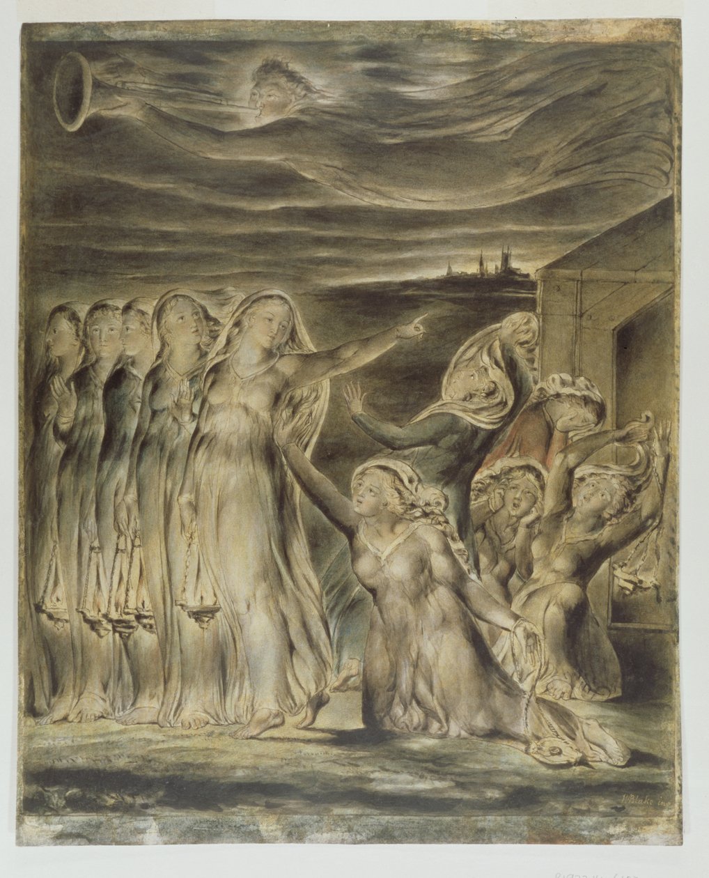 Le vergini sagge e stolte, c.1822 da William Blake
