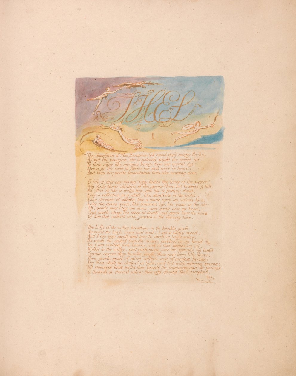 Le figlie di Mne Seraphim da William Blake