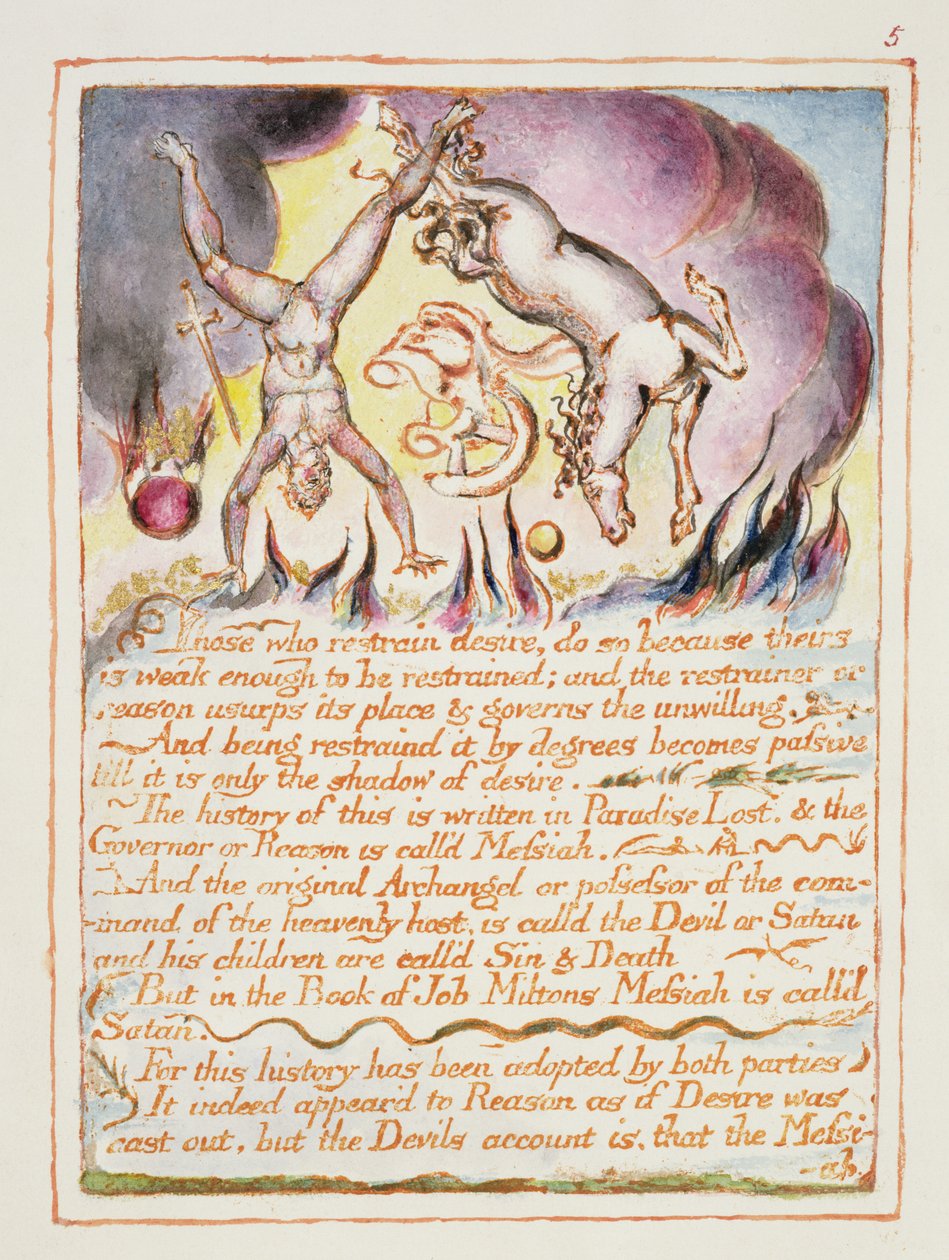 Coloro che reprimono il desiderio..., illustrazione e testo da 