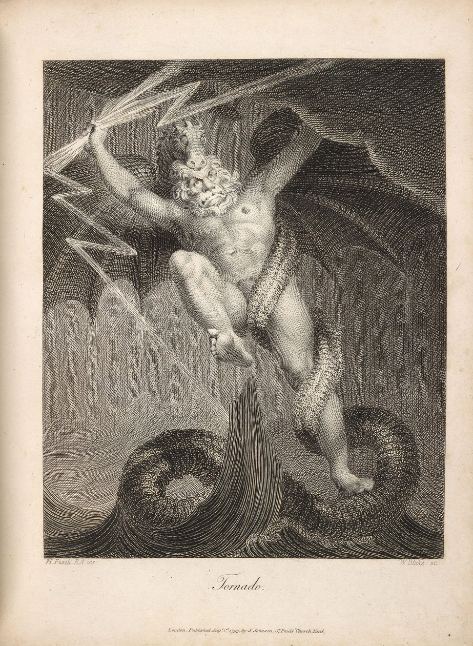 Tornado Fuseli e Blake da William Blake