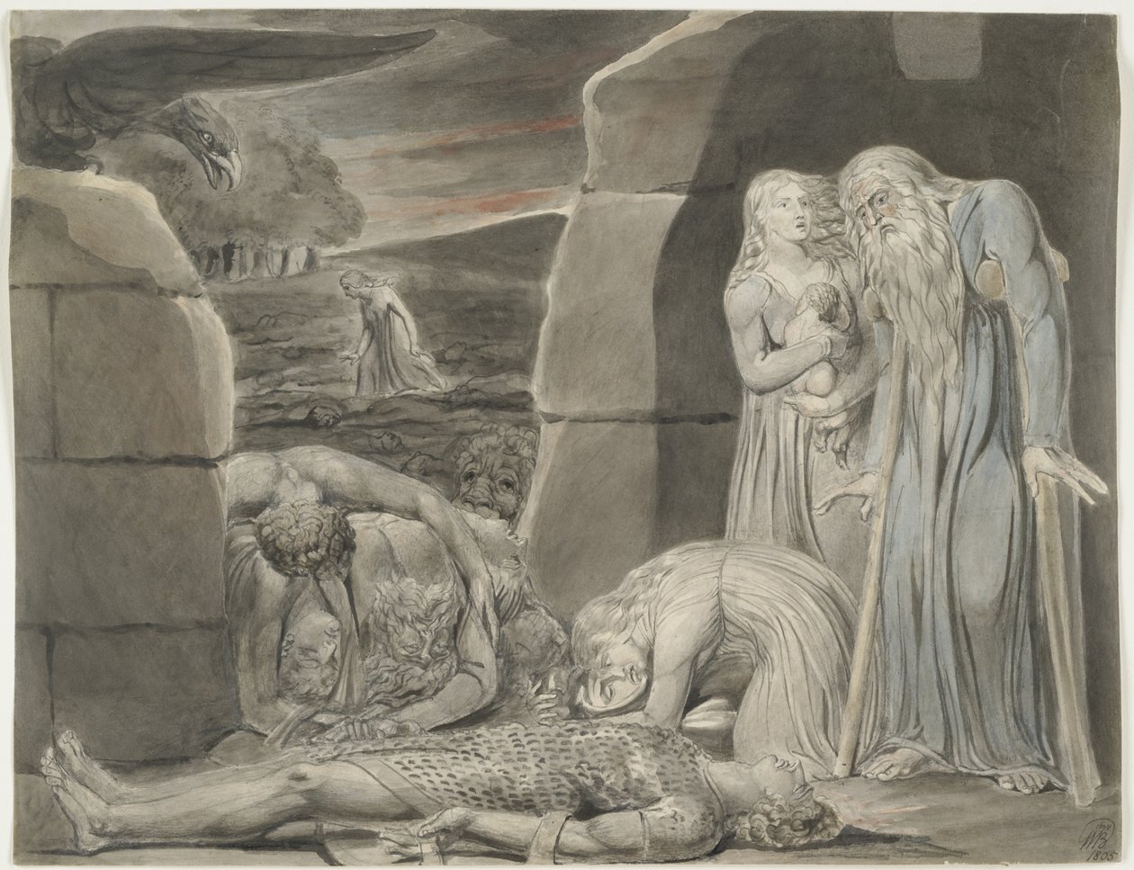 Guerra, 1805 da William Blake