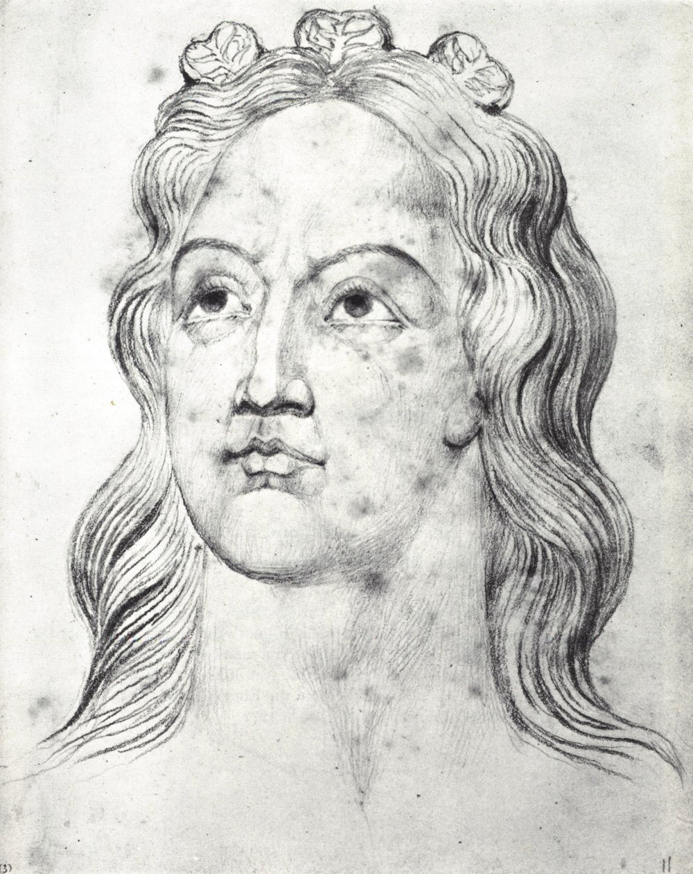 William Blake, Testa Visionaria della Regina Eleonora, moglie di Edoardo I da William Blake