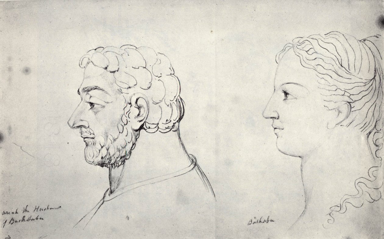 William Blake, Teste Visionarie di Uria e Betsabea da William Blake