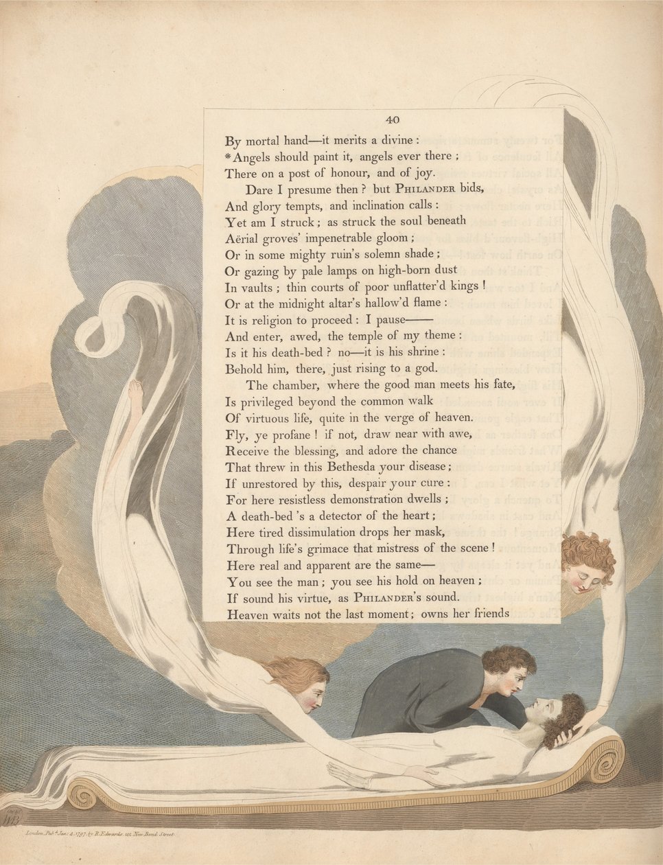 Pensieri notturni di Young, Pagina 40, Gli angeli dovrebbero dipingerlo, gli angeli sempre lì da William Blake