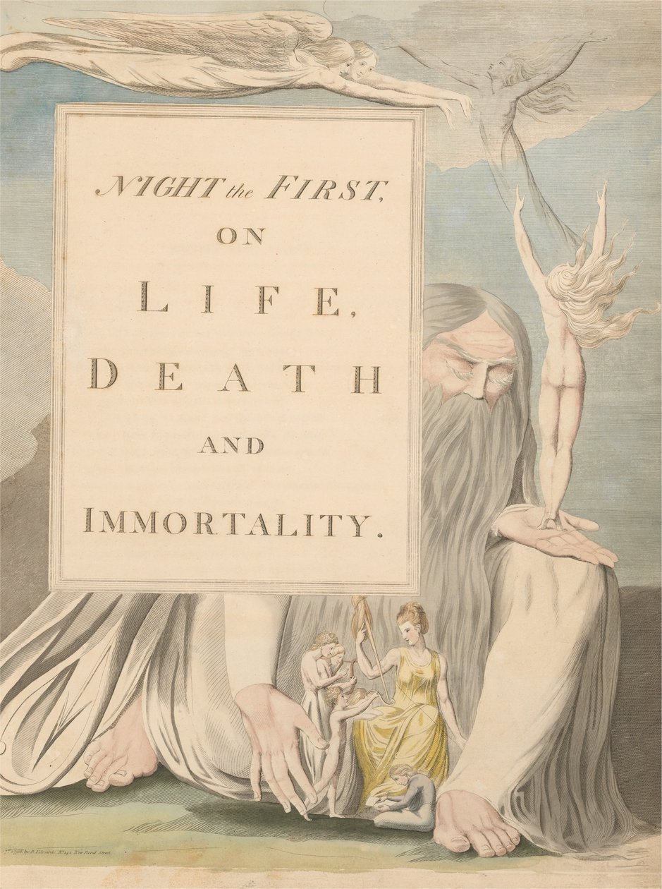 Pensieri notturni di Young, Pagina del titolo, Notte la prima, sulla vita, la morte e l