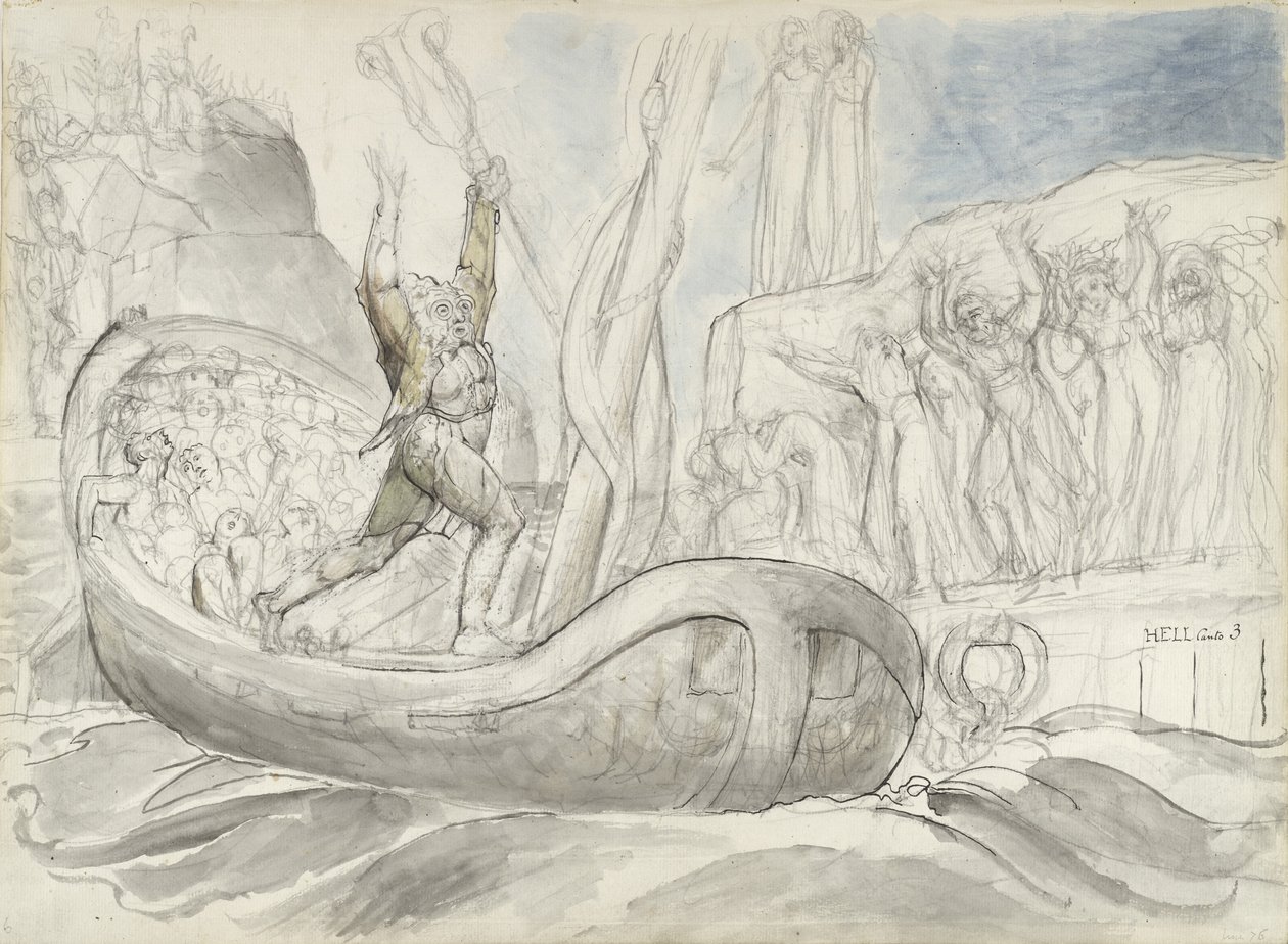 illustrazione alla Divina Commedia di Dante Alighieri, 1824-27 da William Blake