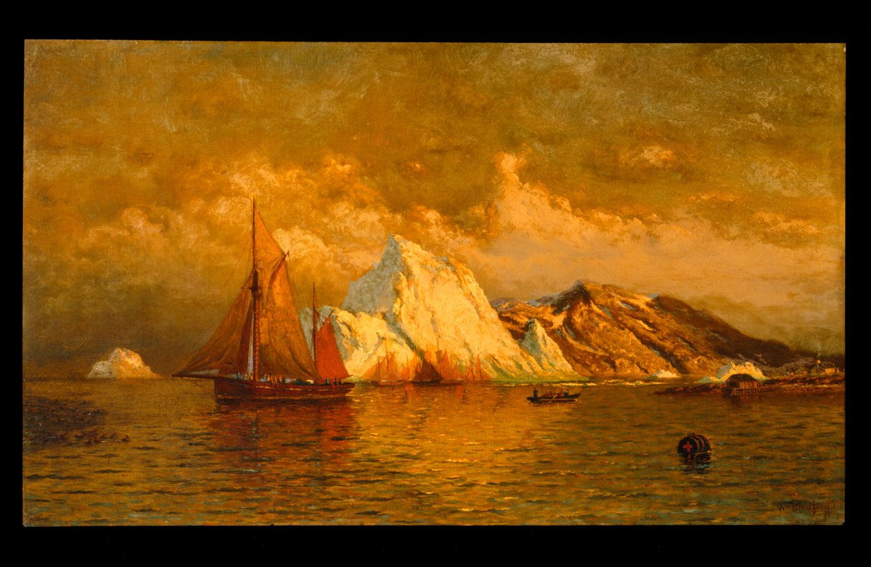 Vicino a mezzanotte, Labrador, c.1880 da William Bradford