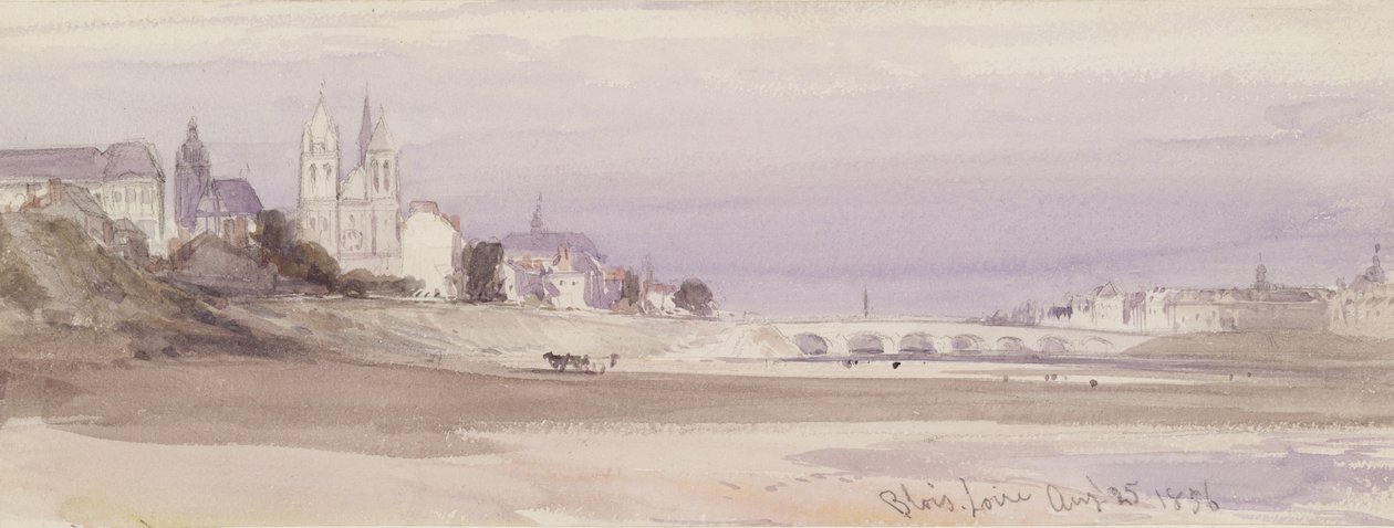 Blois sulla Loira da William Callow