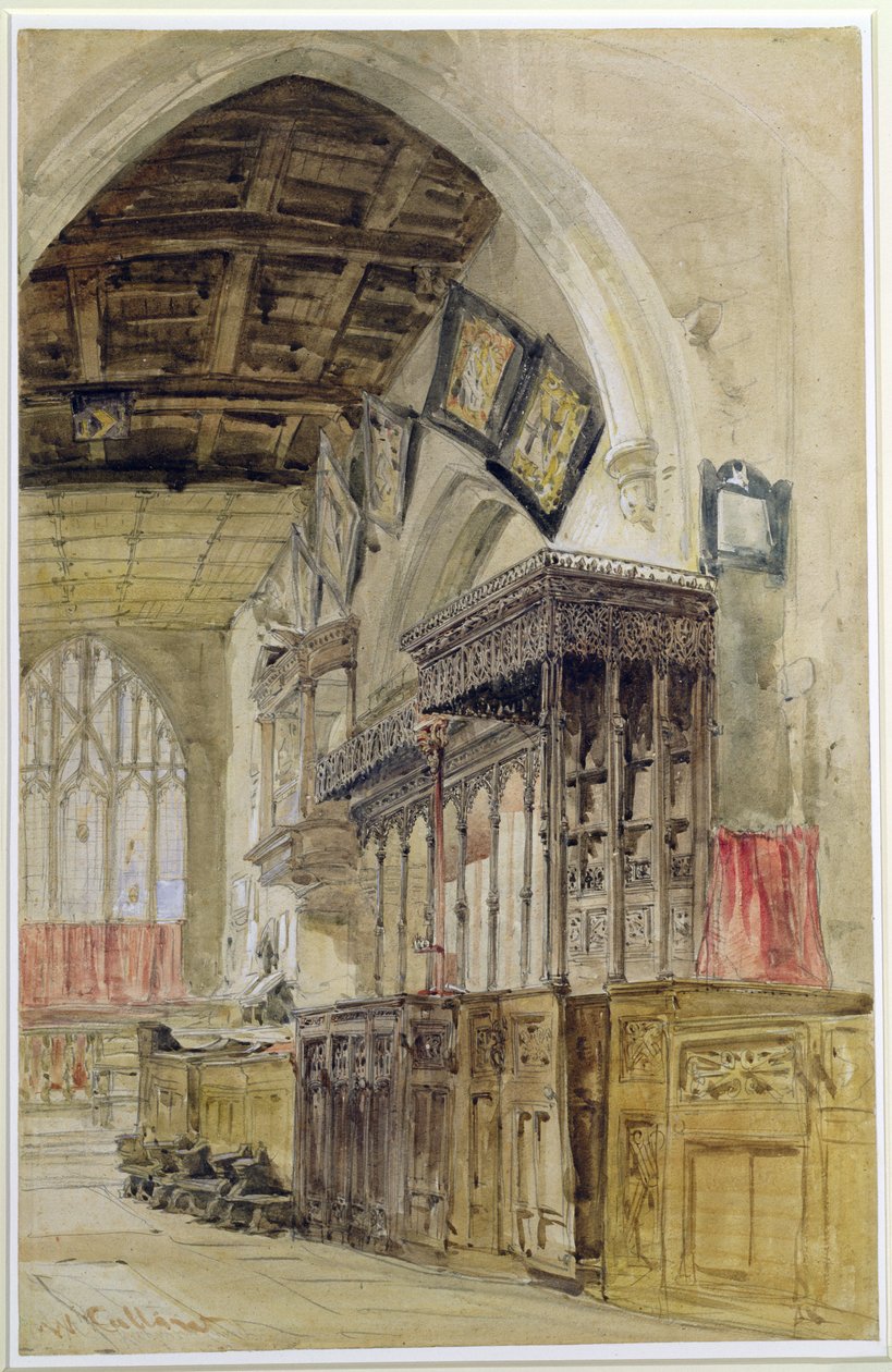 Chiesa di Santa Maria, Richmond da William Callow
